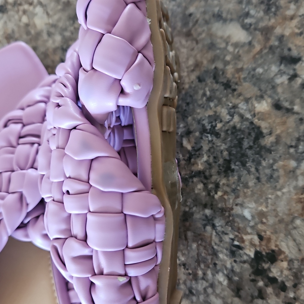 Size 8 Lily Morgan Elegant Lavender Women's Sandals - Picture 6 of 7